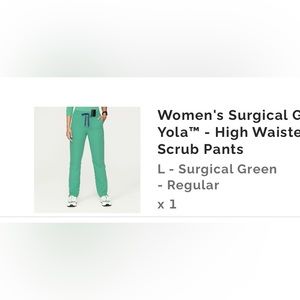 Scrub pants ONLY, large